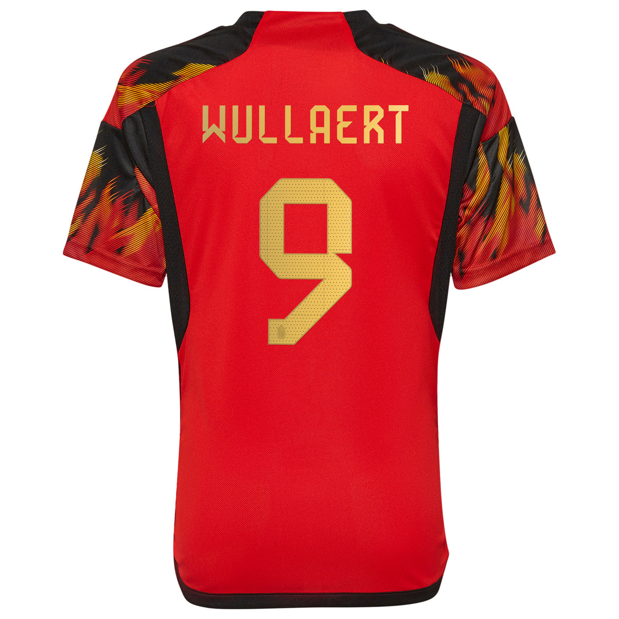 Belgium Home Shirt 2022 - Kids with Wullaert 9 printing - Kit Captain