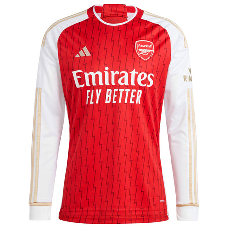 Arsenal adidas Home Shirt 2023-24 - Long Sleeve - Kit Captain