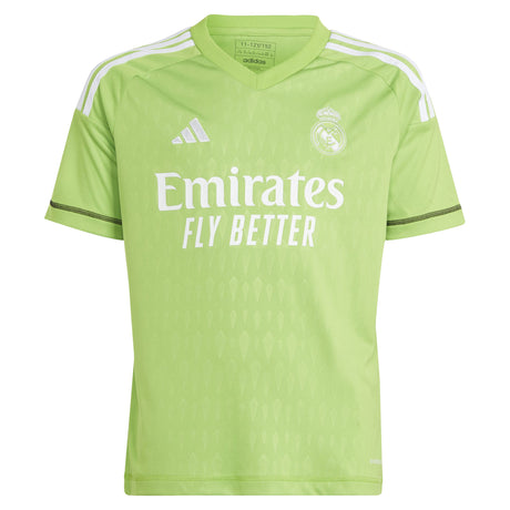 Real Madrid adidas Home Goalkeeper Shirt 2023-24 - Kids - Kit Captain