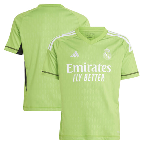 Real Madrid adidas Home Goalkeeper Shirt 2023-24 - Kids - Kit Captain