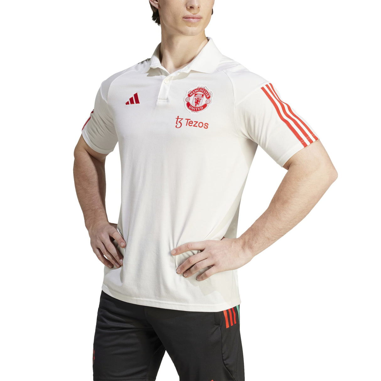 Manchester United adidas Training Polo - White - Kit Captain