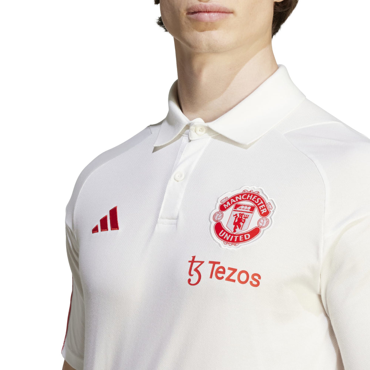 Manchester United adidas Training Polo - White - Kit Captain