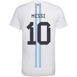 Argentina Messi 10 Graphic T-Shirt - White - Kit Captain