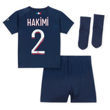 Paris Saint-Germain Nike Home Stadium Kit 2023-24 - Infant with Hakimi 2 printing - Kit Captain