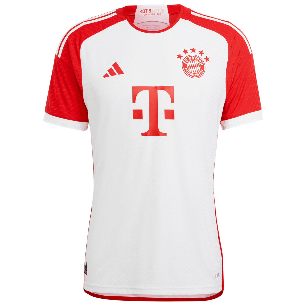 FC Bayern adidas Home Authentic Shirt 2023-24 with Goretzka 8 printing - Kit Captain