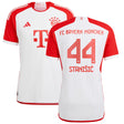 FC Bayern adidas Home Authentic Shirt 2023-24 with StaniÅ¡ic 44 printing - Kit Captain