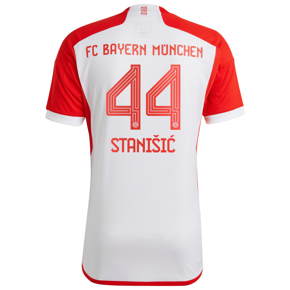 FC Bayern adidas Home Shirt 2023-24 with StaniÅ¡ic 44 printing - Kit Captain