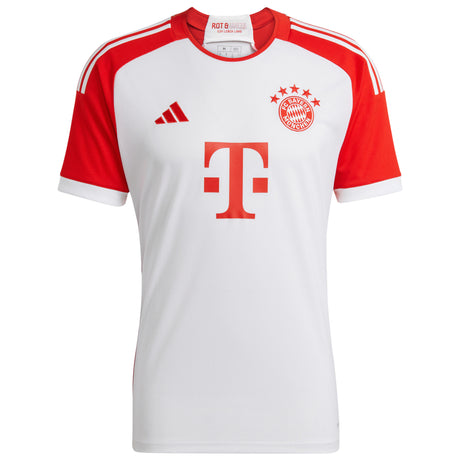 FC Bayern adidas Home Shirt 2023-24 with Mazraoui 40 printing - Kit Captain