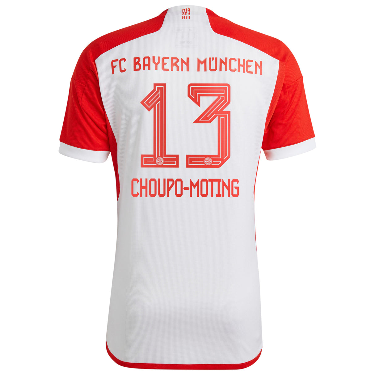 FC Bayern adidas Home Shirt 2023-24 with Choupo-Moting 13 printing - Kit Captain