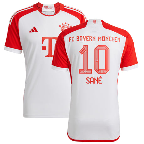 FC Bayern adidas Home Shirt 2023-24 - Kids with Sané 10 printing - Kit Captain