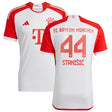 FC Bayern adidas Home Shirt 2023-24 - Kids with StaniÅ¡ic 44 printing - Kit Captain