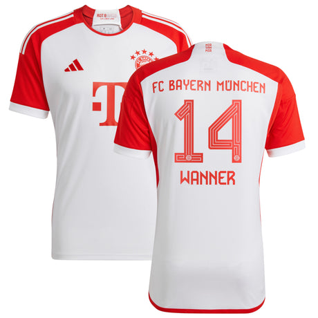 FC Bayern adidas Home Shirt 2023-24 - Kids with Wanner 14 printing - Kit Captain