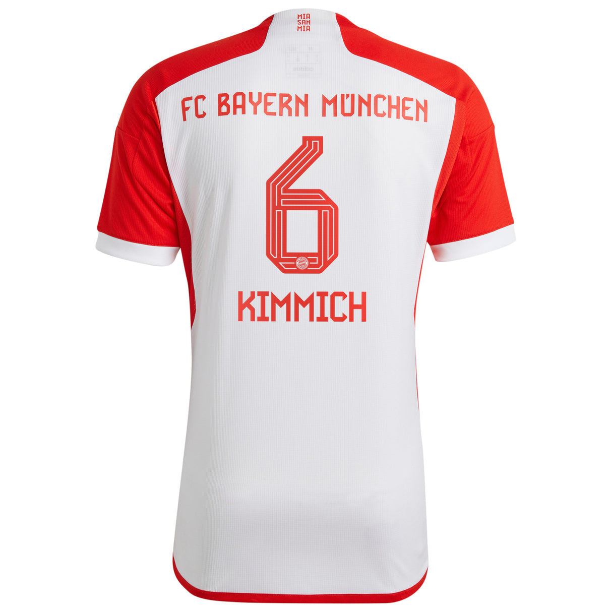 FC Bayern adidas Home Shirt 2023-24 - Kids with Kimmich 6 printing - Kit Captain