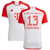 FC Bayern adidas Home Shirt 2023-24 - Kids with Choupo-Moting 13 printing - Kit Captain