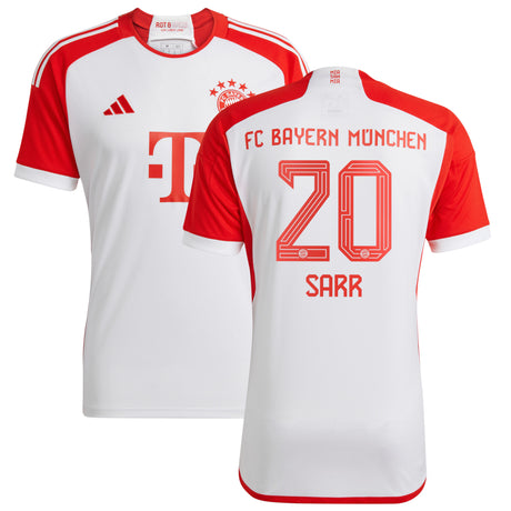 FC Bayern adidas Home Shirt 2023-24 - Kids with Sarr 20 printing - Kit Captain