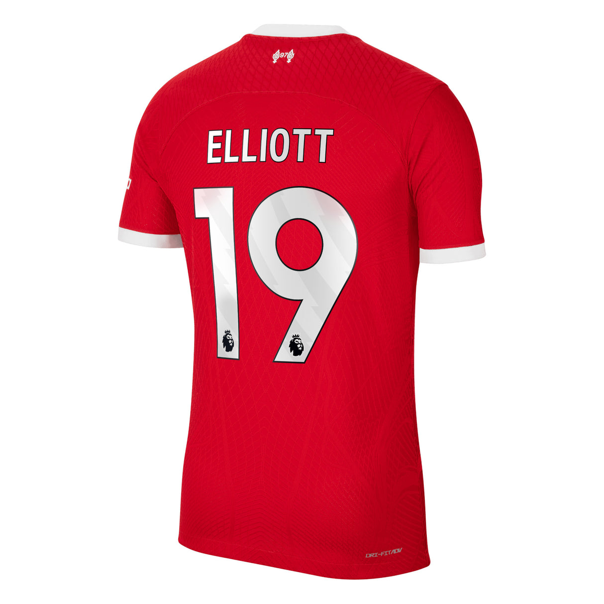 Liverpool Nike Home Dri Fit Adv Match Shirt - 2023-24 with Elliott 19 printing - Kit Captain