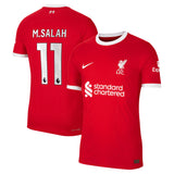 Liverpool Nike Home Dri Fit Adv Match Shirt - 2023-24 with M.Salah 11 printing - Kit Captain