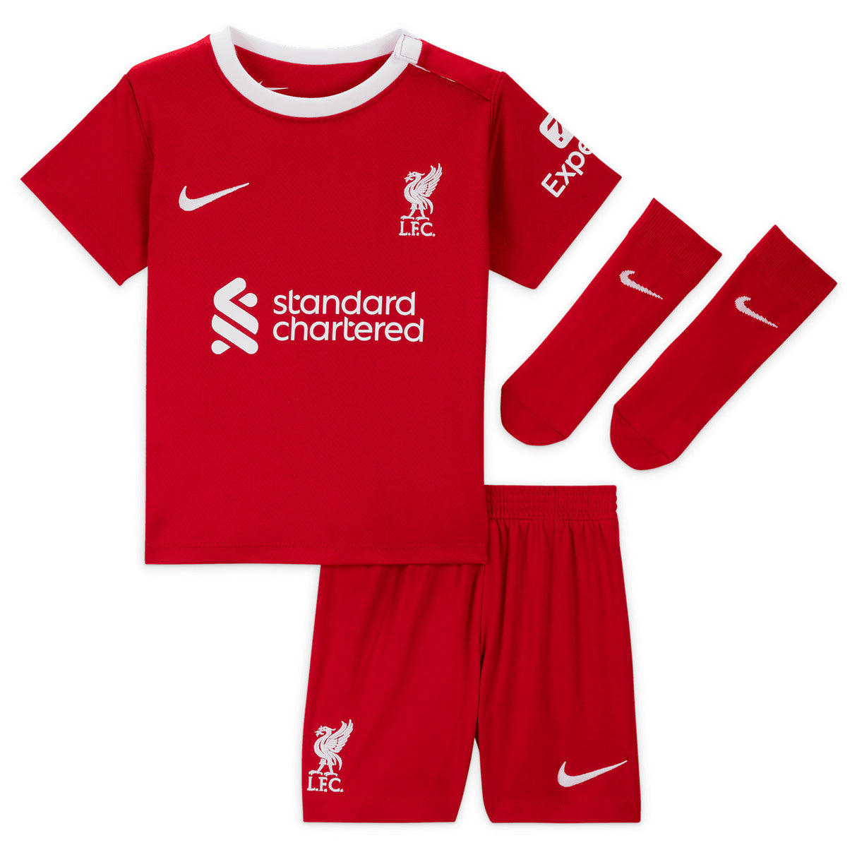 Liverpool Nike Home Stadium Kit - 2023-24 - Infant with Diogo J. 20 printing - Kit Captain