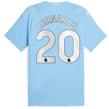 Manchester City Puma Home Authentic Shirt 2023-24 with Bernardo 20 printing - Kit Captain