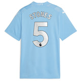 Manchester City Puma Home Shirt 2023-24 - Kids with Stones 5 printing - Kit Captain