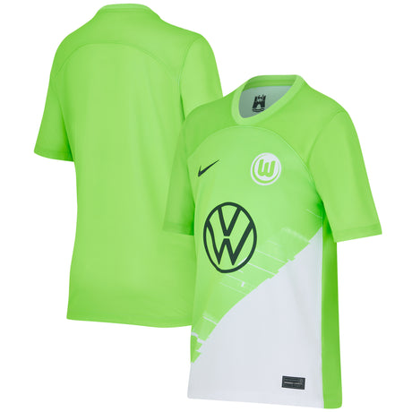 VfL Wolfsburg Home Stadium Shirt 2023-24 - Kids - Kit Captain