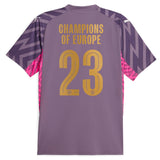 Manchester City Puma Goalkeeper Shirt 2023-24 with Champions of Europe 23 printing - Kit Captain