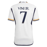 Real Madrid adidas Home Shirt 2023-24 with Vini Jr. 7 printing - Kit Captain