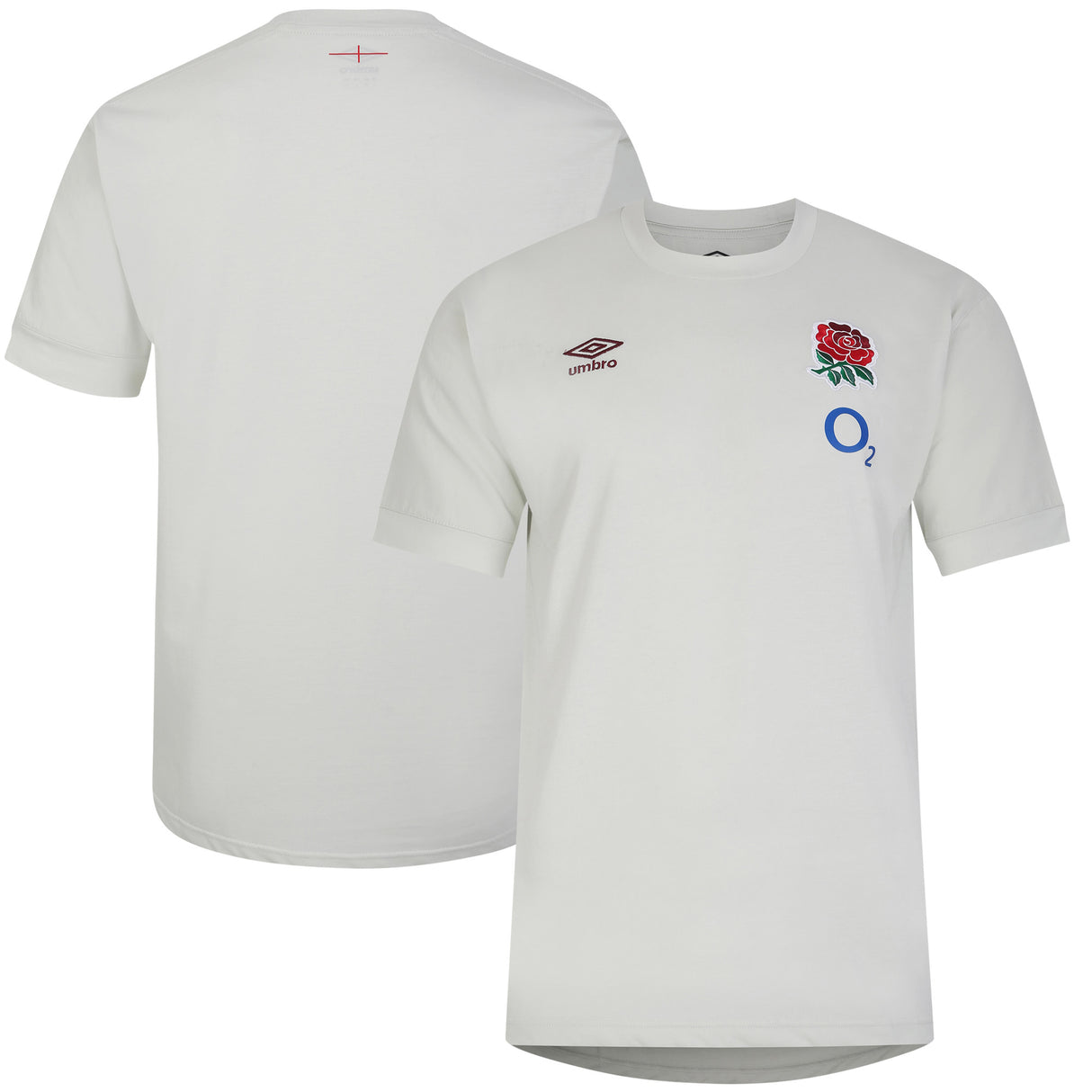 England Rugby Leisure T-Shirt - White - Mens - Kit Captain