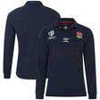 England Rugby World Cup 2023 Alternate Classic Long Sleeve Jersey - Navy - Junior - Kit Captain