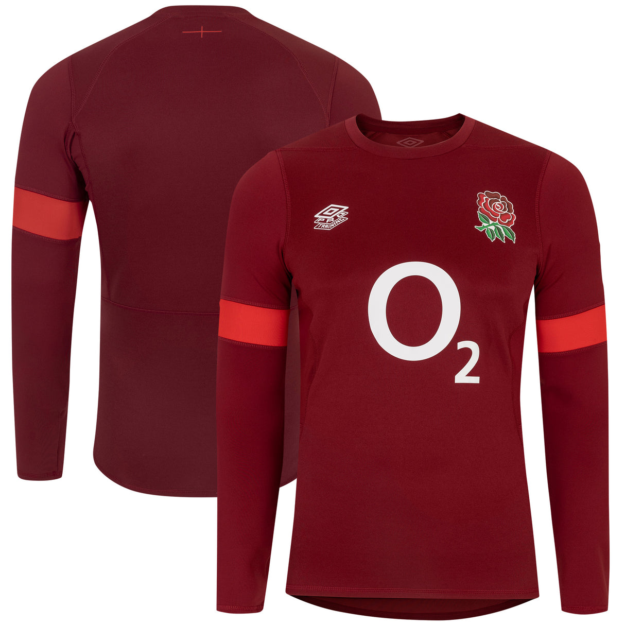 England Rugby Contact Training Jersey Long Sleeve - Red - Mens - Kit Captain