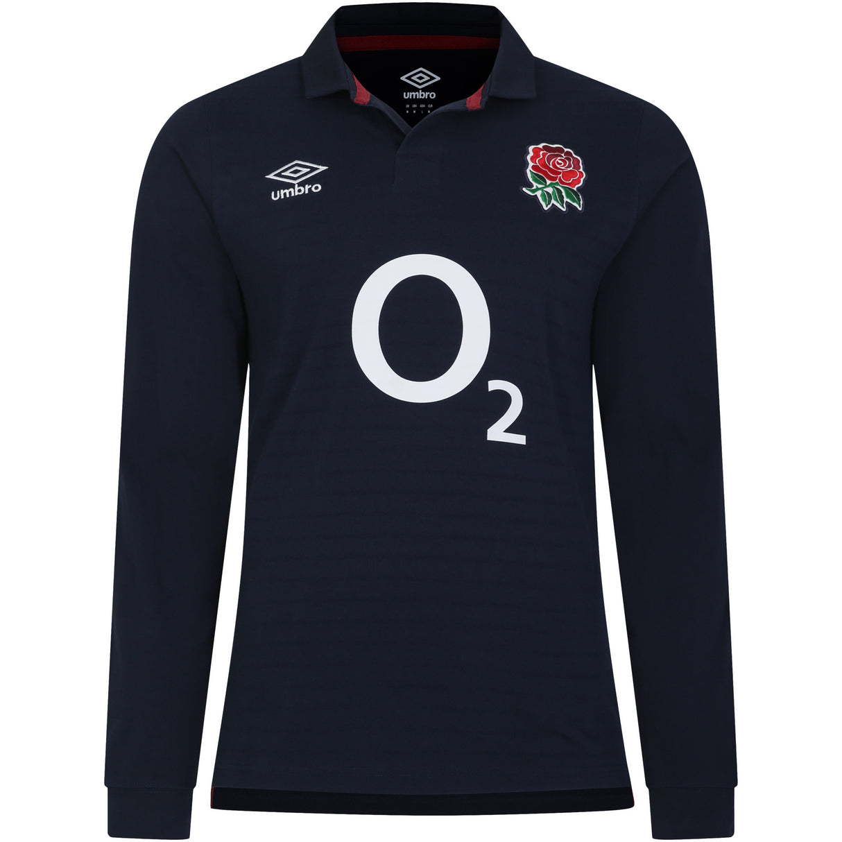 England Rugby Alternate Classic Long Sleeve Jersey 2023/24 - Navy - Mens - Kit Captain