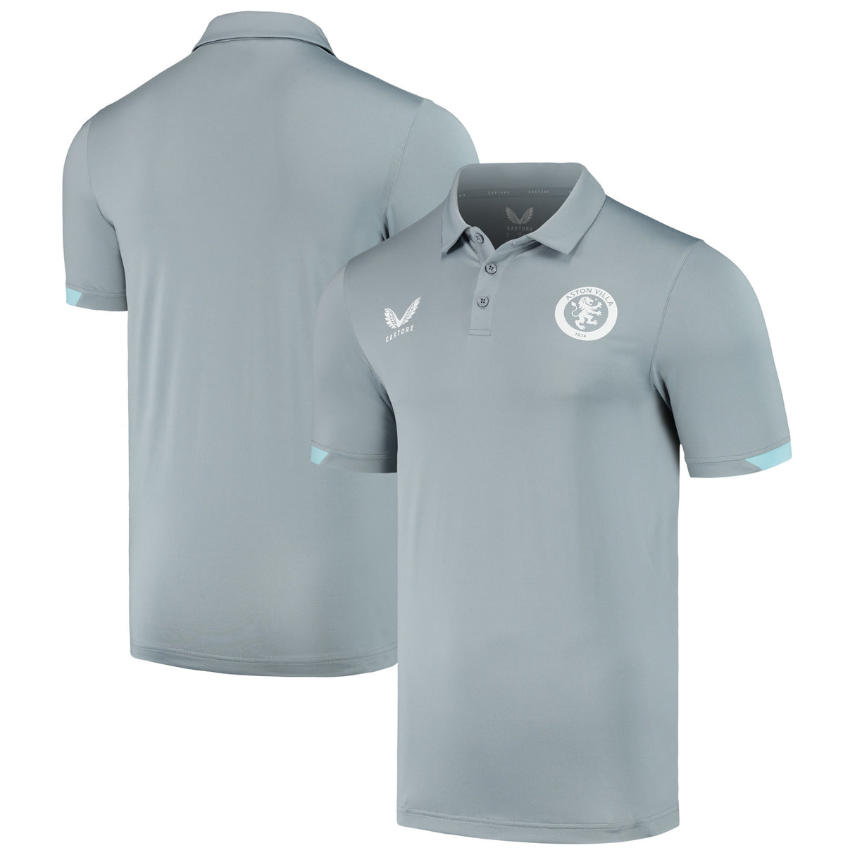 Aston Villa Castore Staff Travel Polo - Grey - Kids - Kit Captain