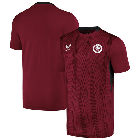 Aston Villa Castore Players Training Top - Claret - Kit Captain