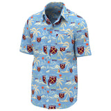 West Ham United Hawaiian Shirt - Blue - Boys - Kit Captain