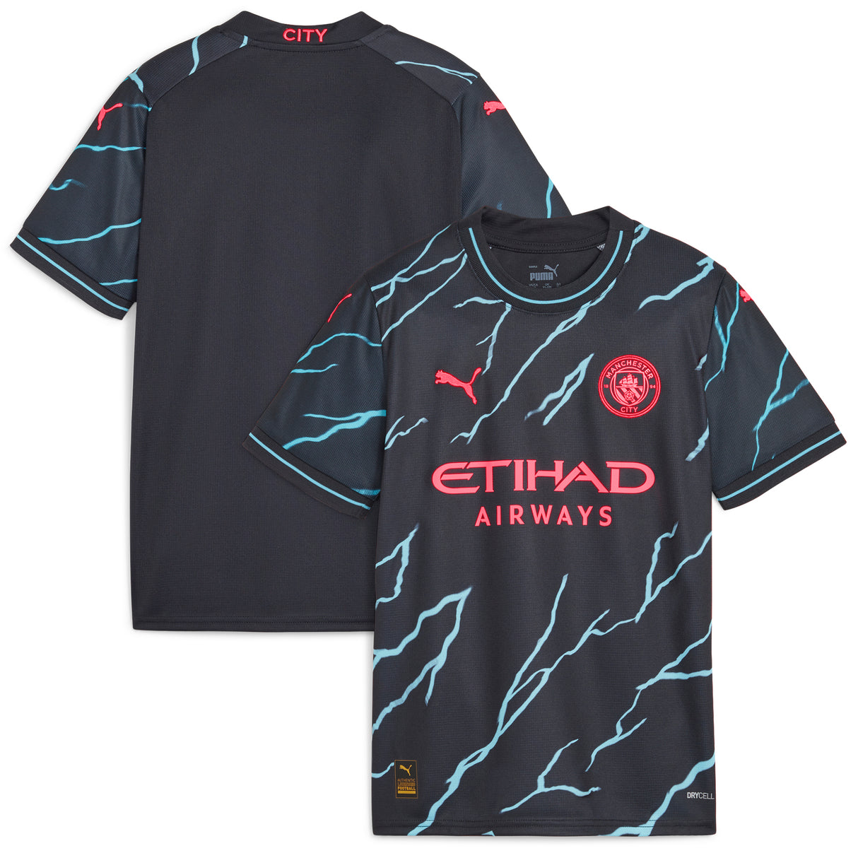 Manchester City Puma Third Shirt 2023-24 - Kids - Kit Captain