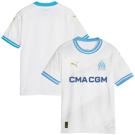 Olympique de Marseille Puma Home Shirt 2023-24 - Kids - Kit Captain