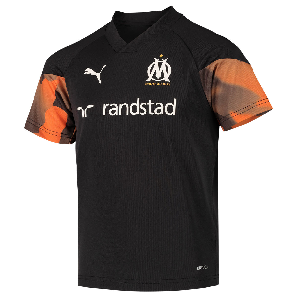 Olympique de Marseille Puma Training Jersey - Black - Kids - Kit Captain