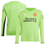 Manchester United adidas Home Goalkeeper Shirt 2023-24 - Long Sleeve - Kit Captain