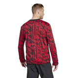 Manchester United adidas Pre Match Warm Top - Red