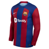 Barcelona Nike Home Stadium Shirt Long Sleeve 2023-24 - Kit Captain