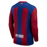 Barcelona Nike Home Stadium Shirt Long Sleeve 2023-24 - Kit Captain