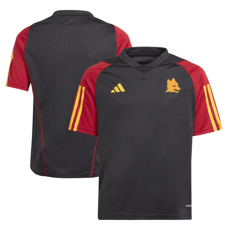 AS Roma adidas Training Jersey - Black - Kids - Kit Captain