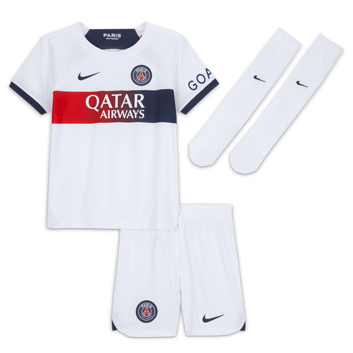 Paris Saint-Germain Nike Away Stadium Kit 2023-24 - Little Kids - Kit Captain