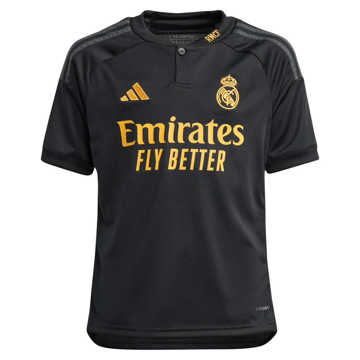 Real Madrid adidas Third Shirt 2023-24 - Kids with Tchouaméni 18 printing - Kit Captain