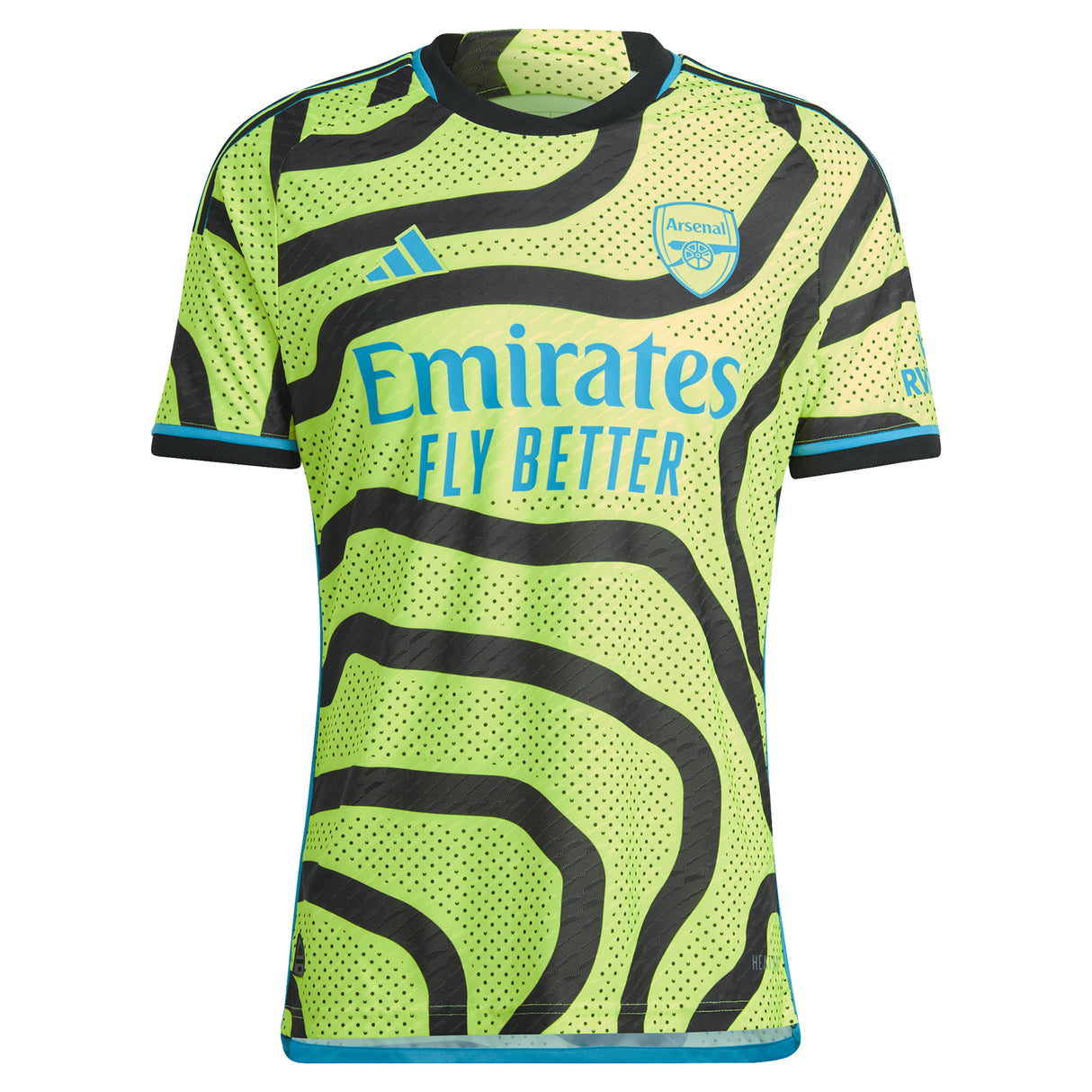 Arsenal adidas Away Authentic Shirt 2023-24 with Thomas 5 printing - Kit Captain