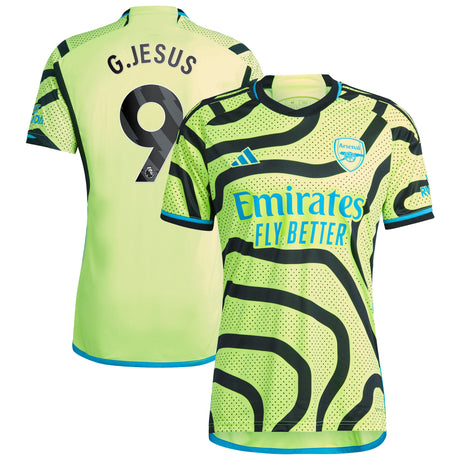 Arsenal adidas Away Shirt 2023-24 with G.Jesus 9 printing - Kit Captain