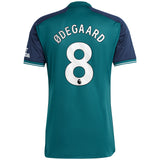 Arsenal adidas Third Shirt 2023-24 with í˜degaard 8 printing - Kit Captain