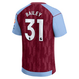 Aston Villa Castore Home Shirt 2023-24 with Bailey 31 printing - Kit Captain