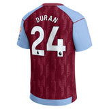 Aston Villa Castore Home Shirt 2023-24 with Duran 24 printing - Kit Captain