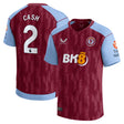 Aston Villa Castore Home Shirt 2023-24 with Cash 2 printing - Kit Captain